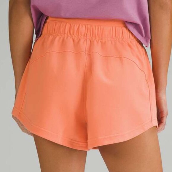 Lululemon Inner Glow High-Rise Short 3" - 4 Sunny Coral - Picture 2 of 6
